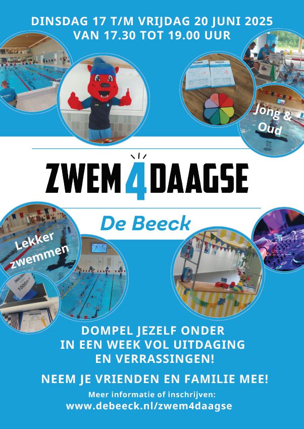 Zwem4daagse poster