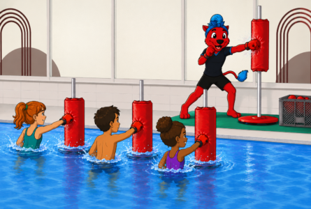 AquaFun voor kinderen tijdens de Aquasport Power Weken